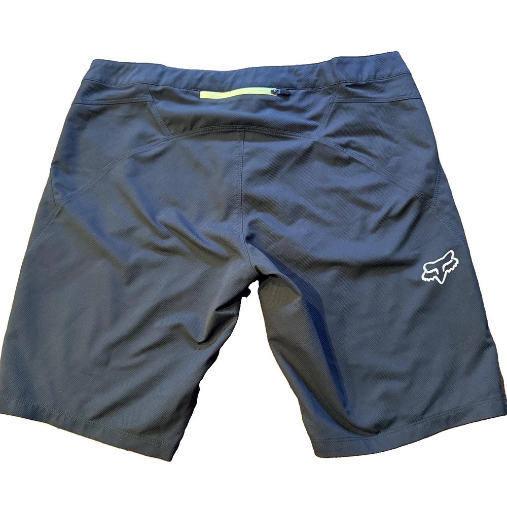 Fox Women's Black Bike Shorts with Lime Accent